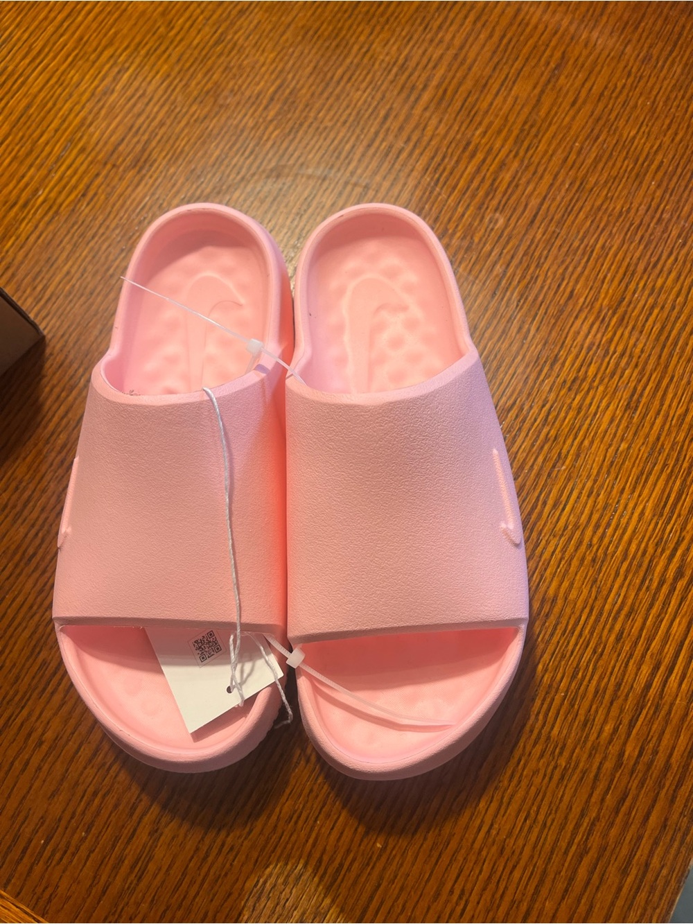 Nike Girls' Pink Slide Sandals - Cushioned Easy-On Slip-Ons